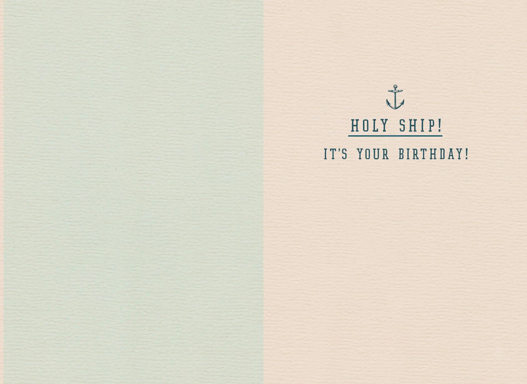 Holy Ship! Funny Birthday Card