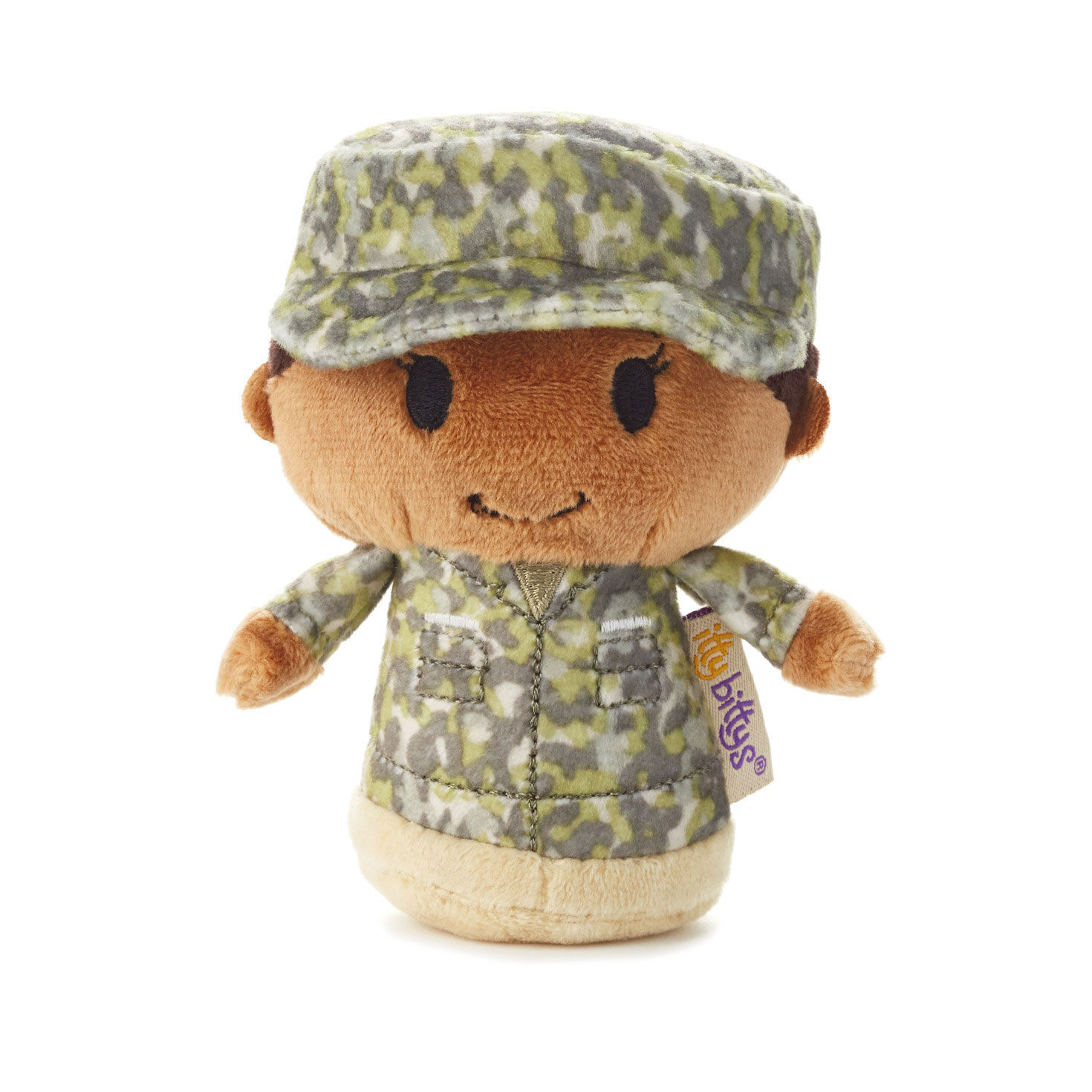 itty bittys® Black Woman in Green Camo Plush for only USD 9.99 | Hallmark