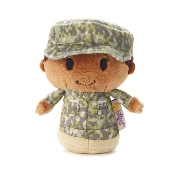 itty bittys® Black Woman in Green Camo Plush