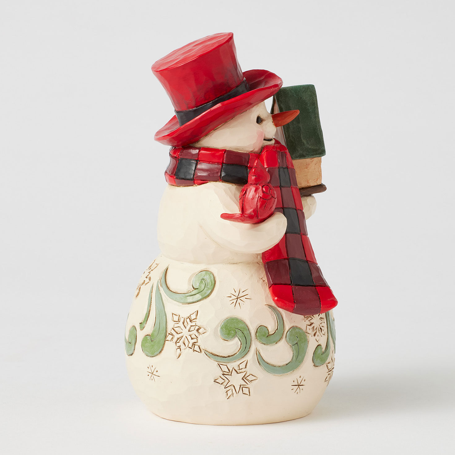 Jim Shore Snowman With Cardinal and Birdhouse Figurine side image number 4