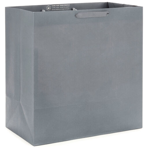 15" X-Deep Gray Gift Bag, Gray