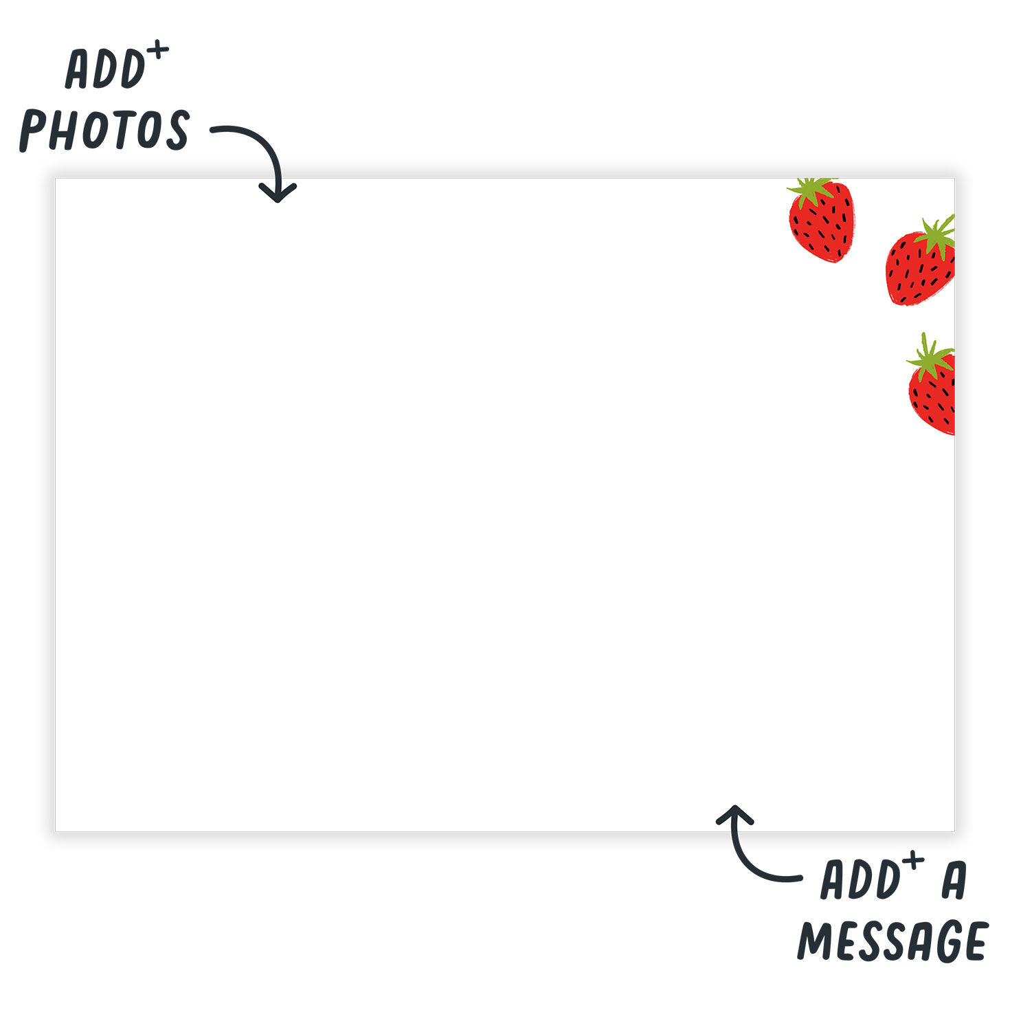 Strawberry Jam Jar Personalized Love Card Open Card indicating personalization image number 3