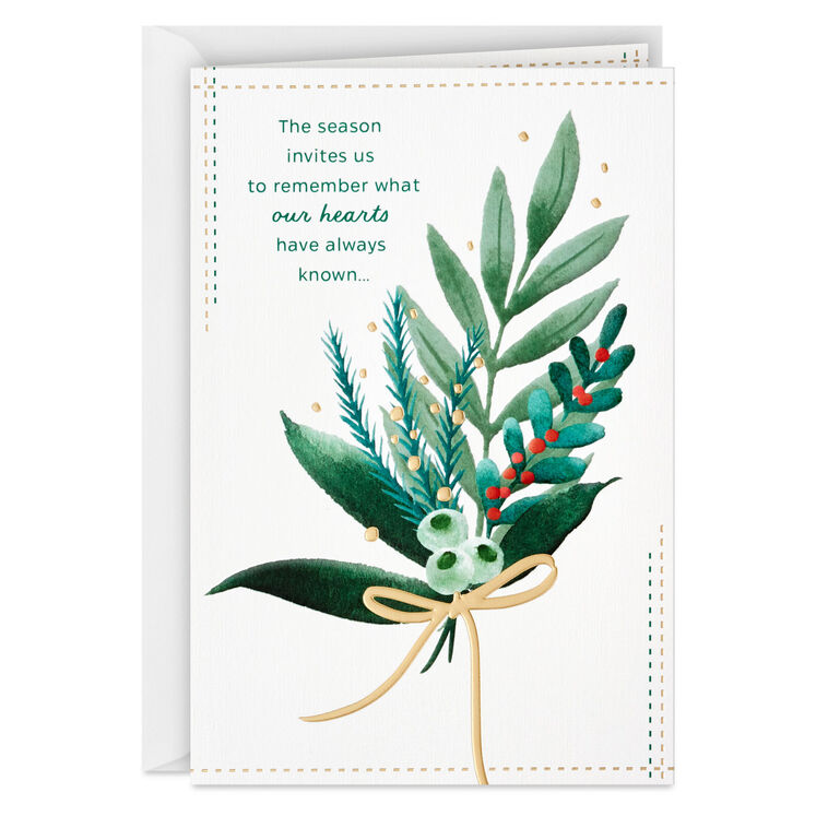 Wishing You Peace Thinking of You Christmas Card, , large image number 1