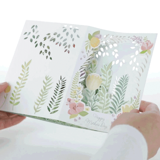 Butterflies 3D Pop-Up Mother's Day Card for Mom, 