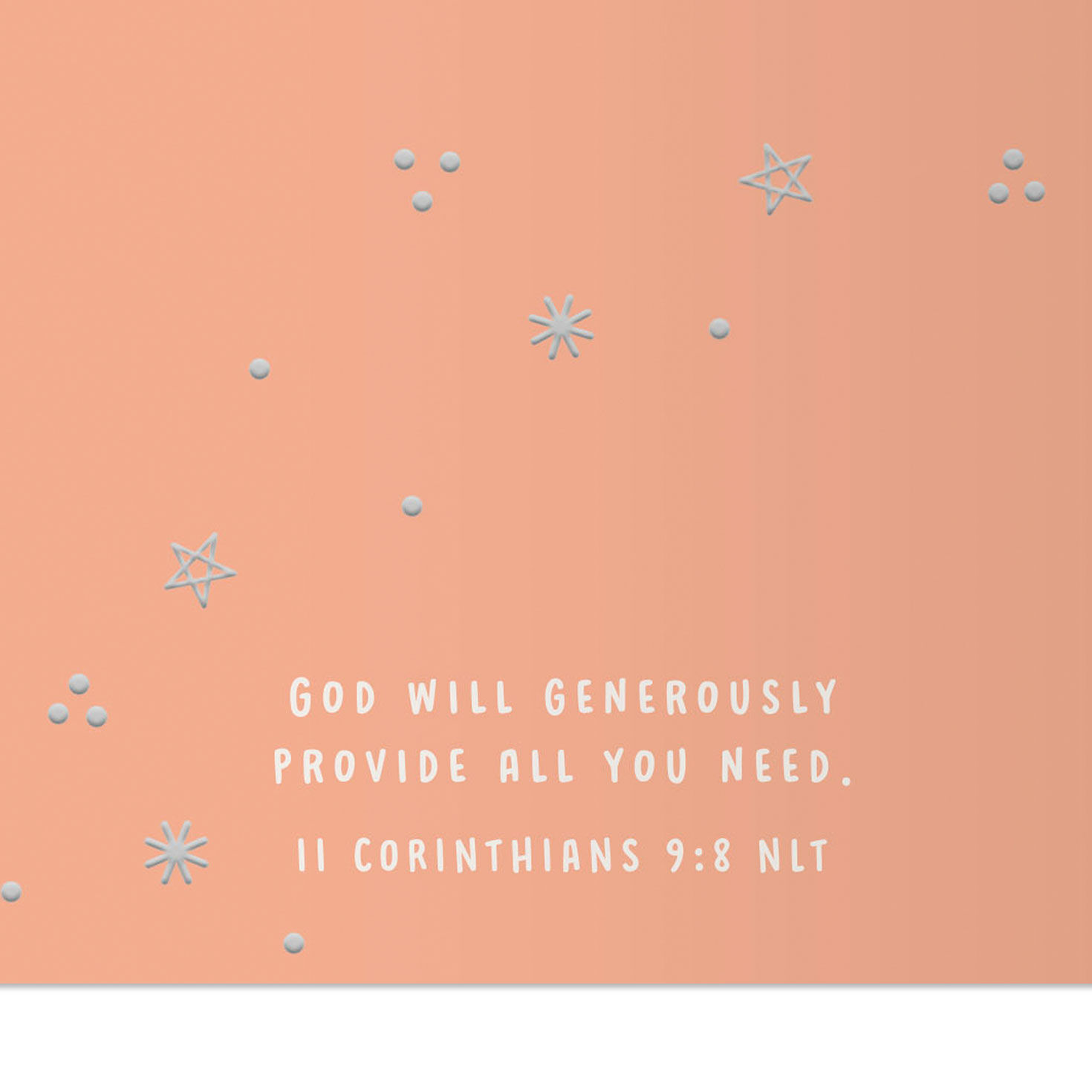 Colorful Script and Stars Religious Baby Shower Card  image number 3