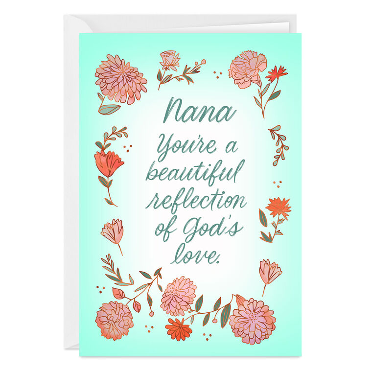 Beautiful Reflection of God's Love Religious Custom Mother's Day Card
