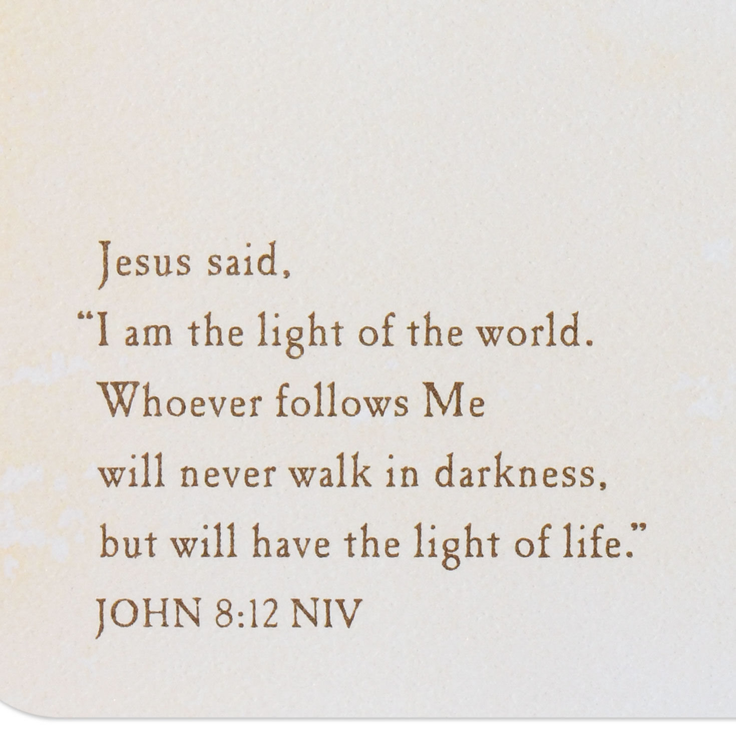 Gold and Silver Star Religious Christmas Card scripture image number 3