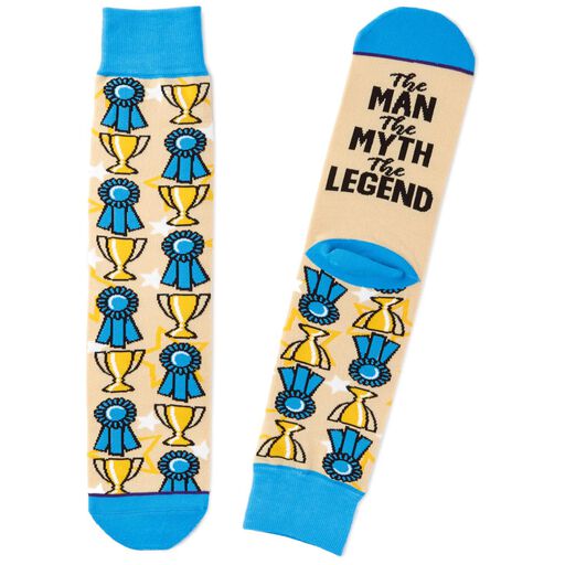 The Man, The Myth, The Legend Toe of a Kind Novelty Socks, 