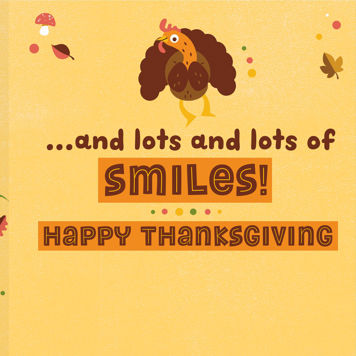 Lots of Smiles Thanksgiving Card for Grandson, , large image number 3