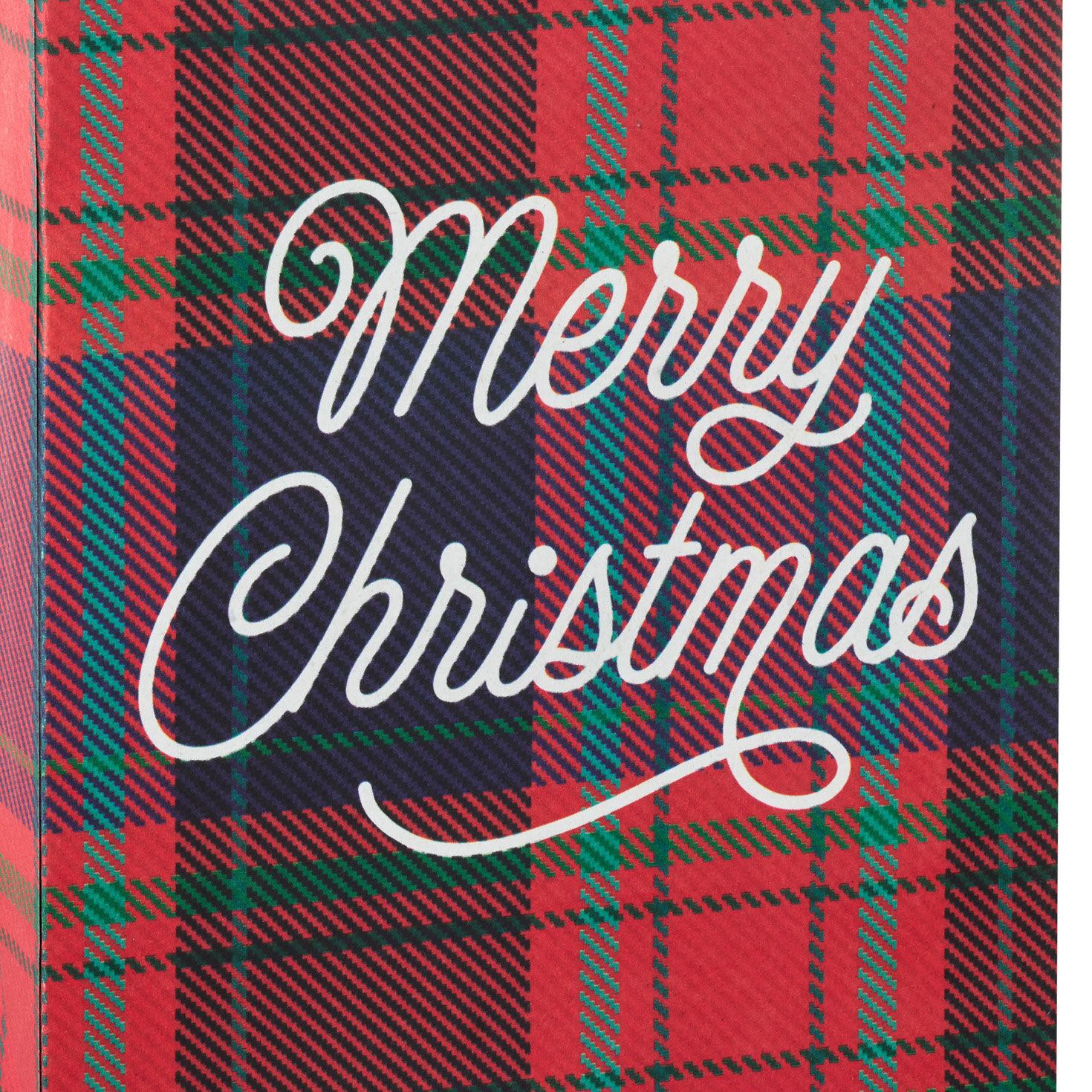 Blue and Red Plaid and Santa Holiday Gift Bags upclose view image number 4