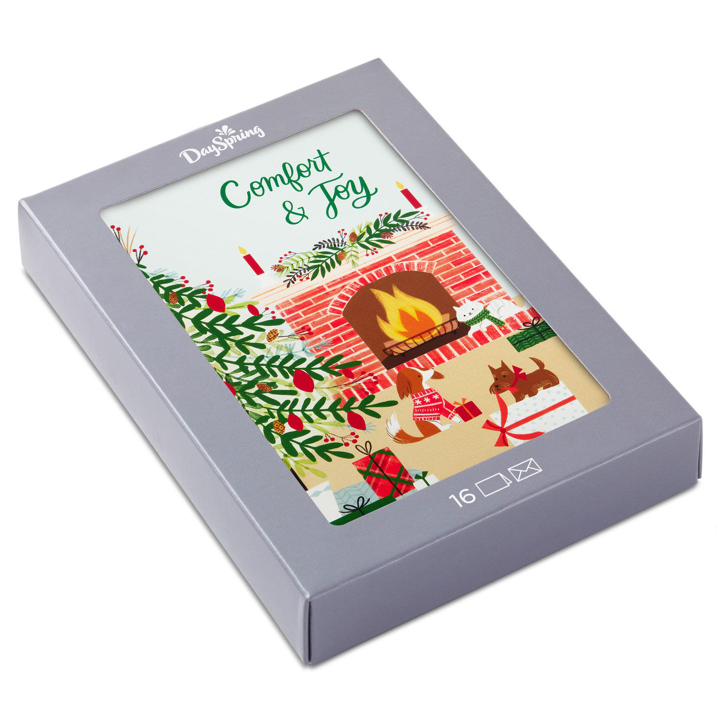 Comfort & Joy Religious Boxed Christmas Cards, Pack of 16