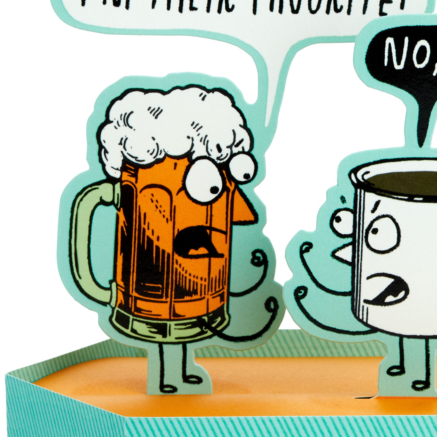 Beer vs. Coffee Funny 3D Pop-Up Birthday Card for only USD 7.99 | Hallmark
