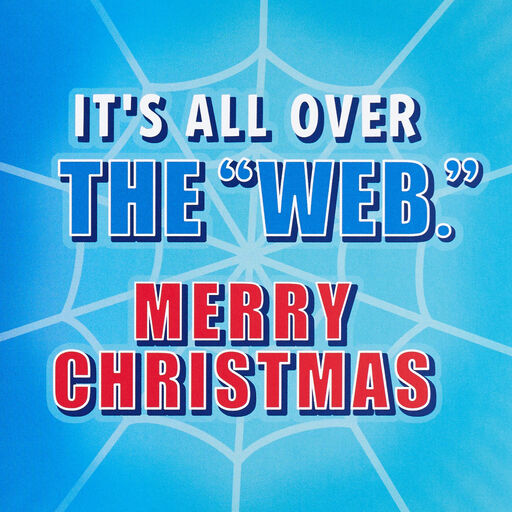Marvel Spider-Man Christmas Card for Grandson With Displayable Character, 