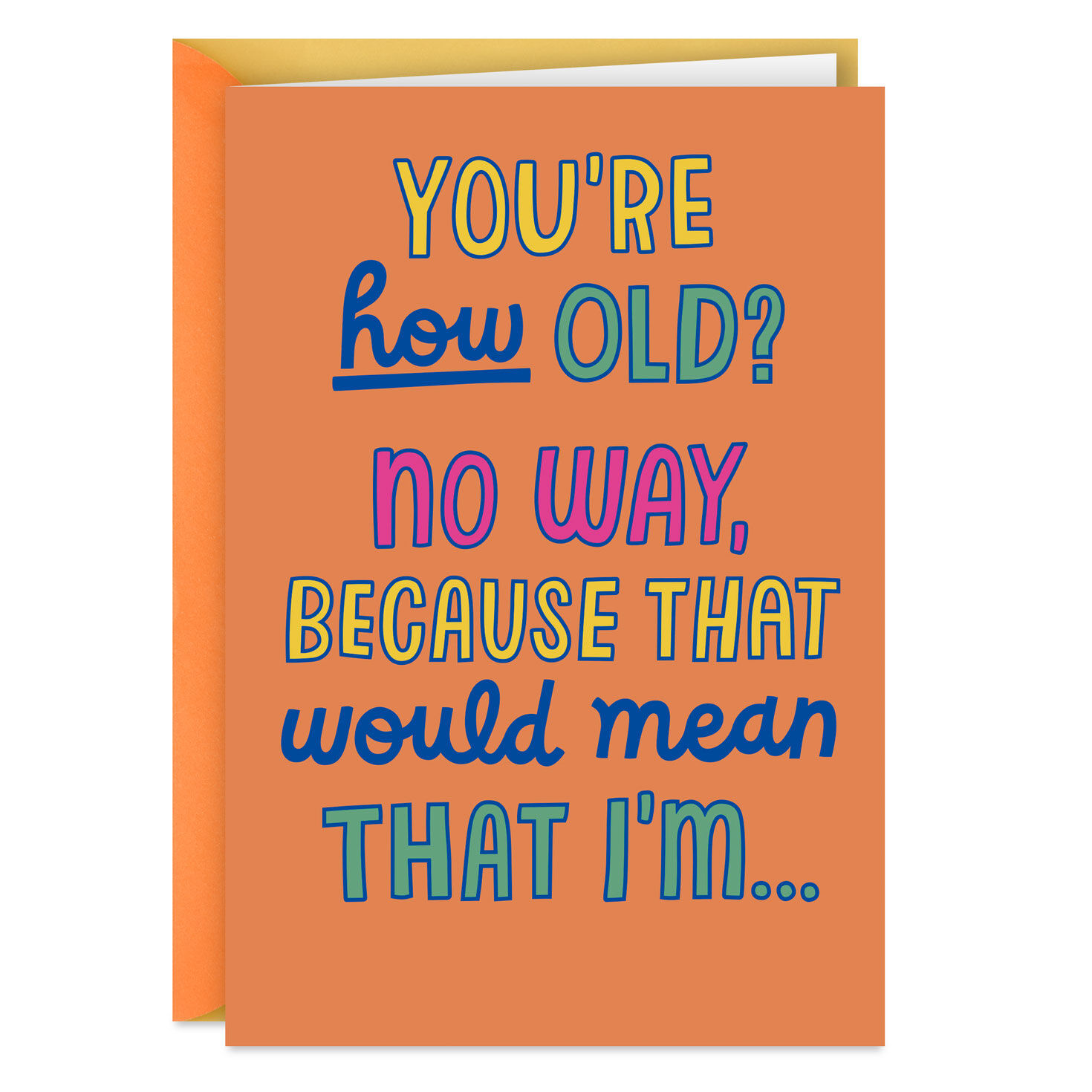 How Old Are You Funny Birthday Card