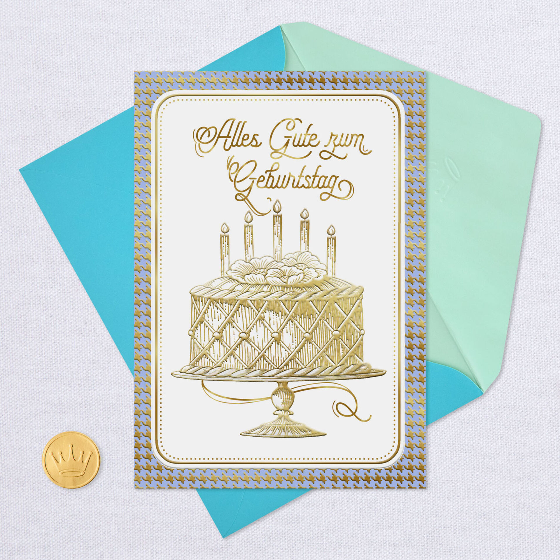 Wishes for a Wonderful Day German-Language Birthday Card - Greeting Cards - Hallmark