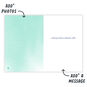 Teal Ombre Pattern Personalized Son Card Open Card indicating personalization image number 3