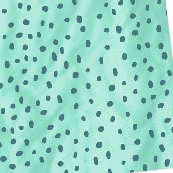 Aqua With Green Dots Dinner Napkins, Set of 16, , large image number 4