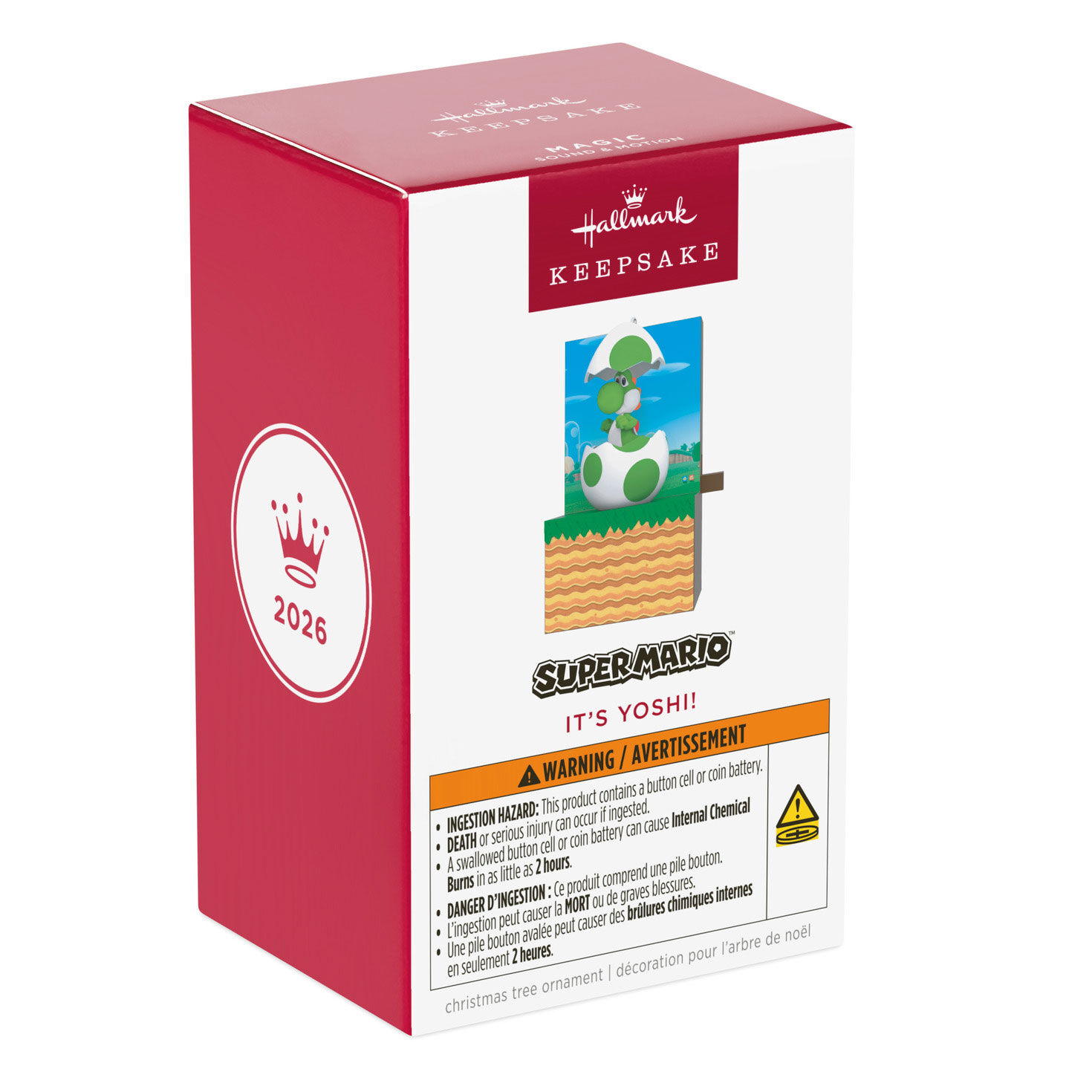 Yoshi in Egg Game Scene Keepsake Ornament Package Front image number 7