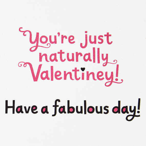 Fabulous Day Girl With Hearts Valentine's Day Card, , large image number 2