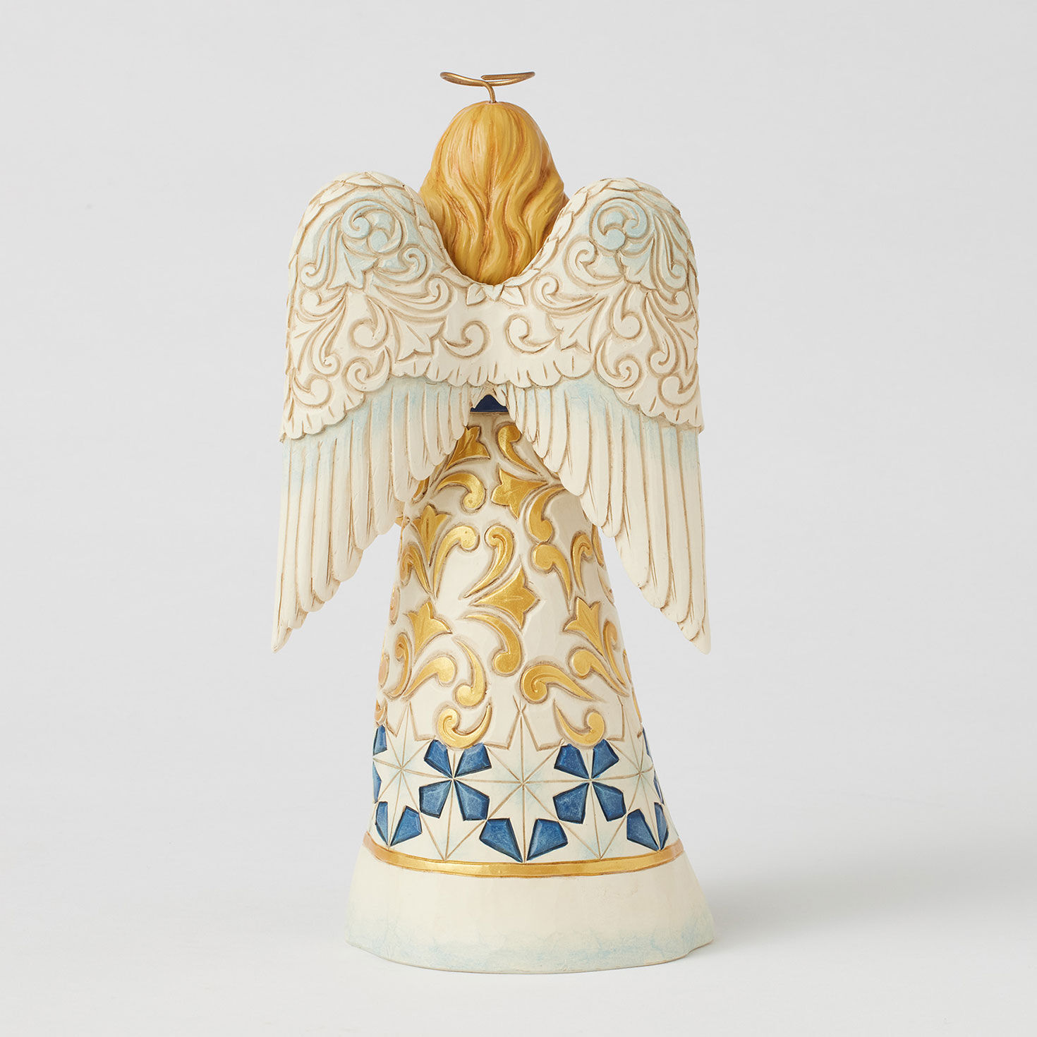 Jim Shore Angel Holding Christmas Star Figurine back image number 2