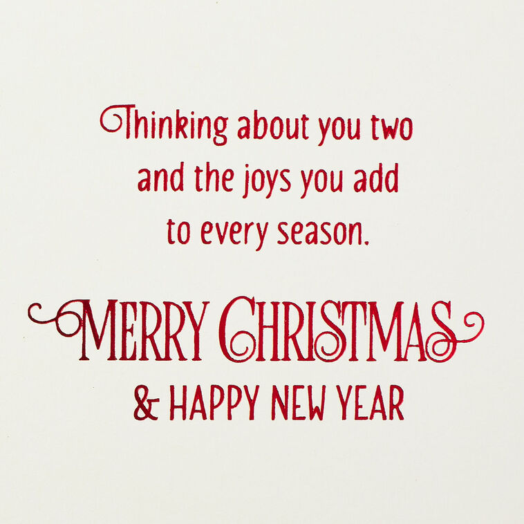 Bells Granddaughter and Husband Christmas Card Sentiment image number 3