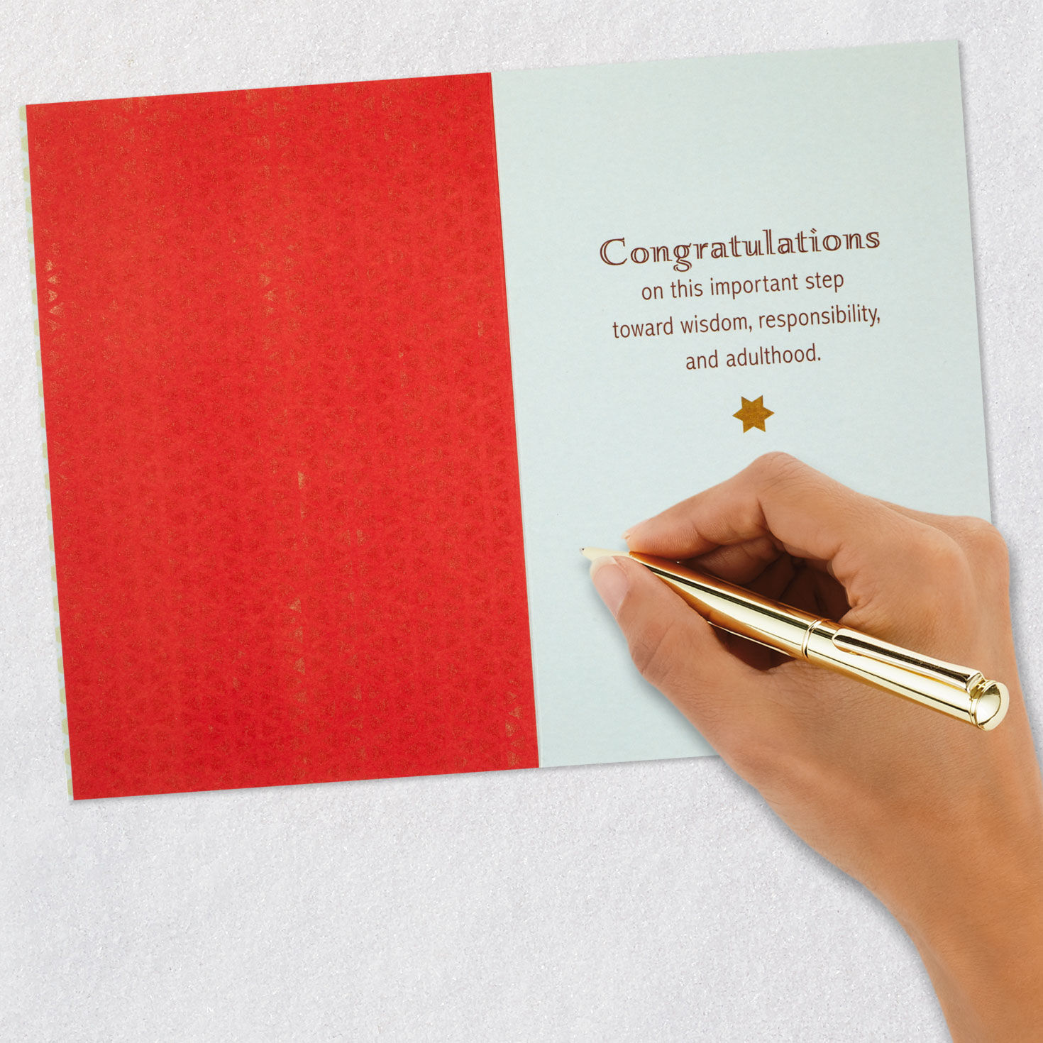 Wisdom, Responsibility and Adulthood Bar Mitzvah Card, , large image number 6