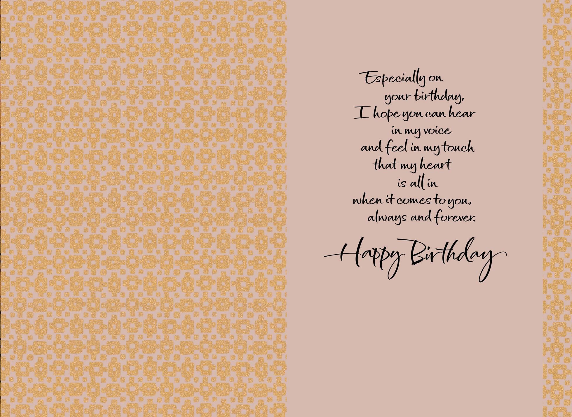 My Heart's All In Birthday Card
