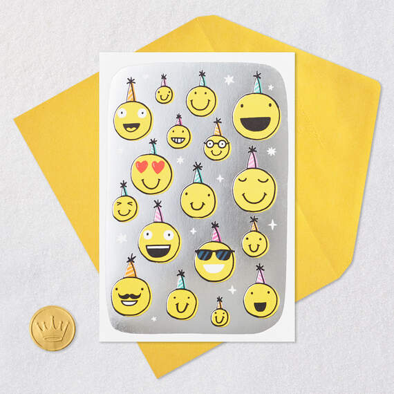 Have a Nice Birthday Smiley Faces Funny Birthday Card, , large image number 5