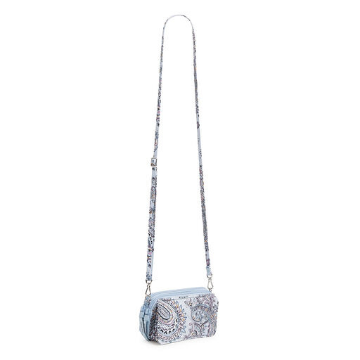 Vera Bradley RFID All-in-One Crossbody in Soft Sky Paisley, 
