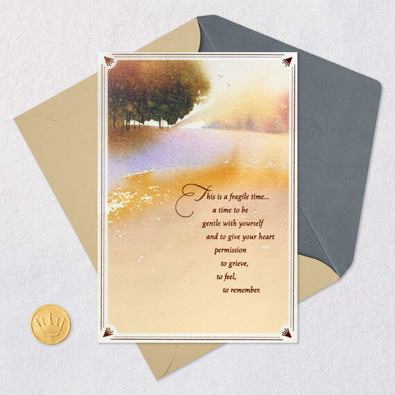 Be Gentle With Yourself Sympathy Card, , large image number 5