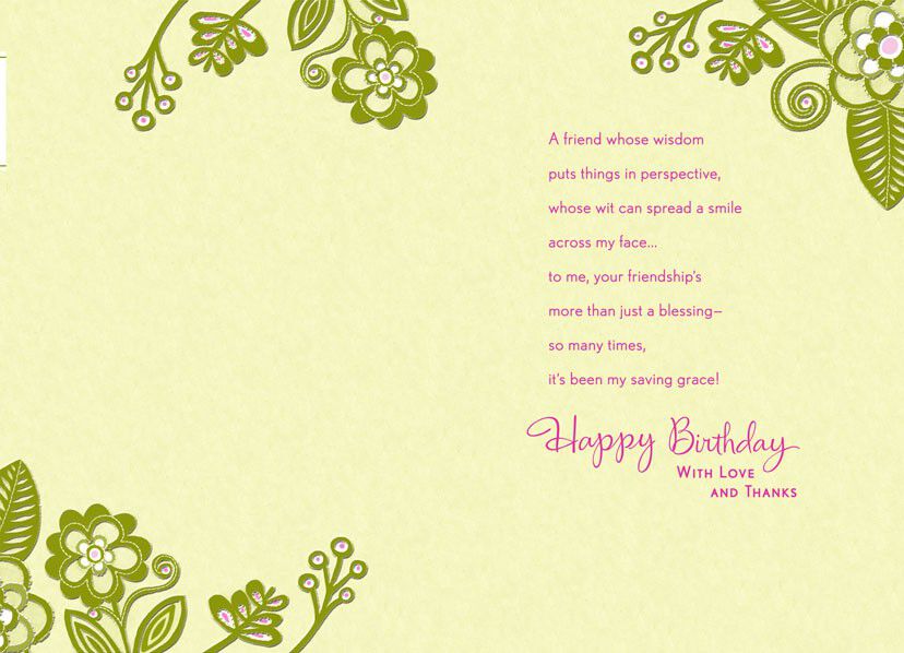 Friendship Is a Blessing Birthday Card