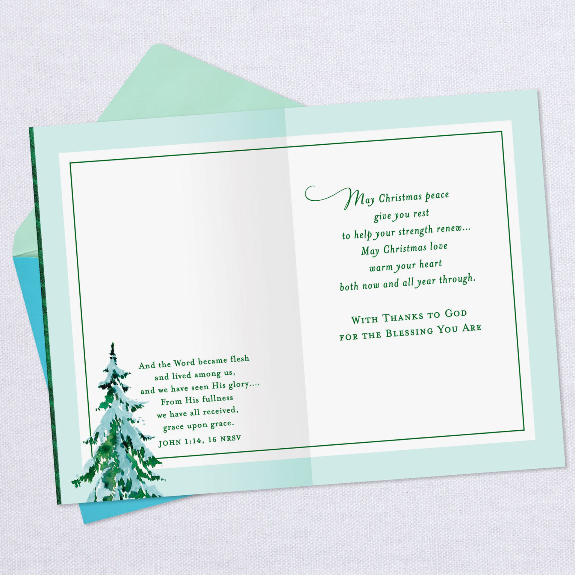 Fill Your Soul With Happiness Religious Christmas Card for Priest