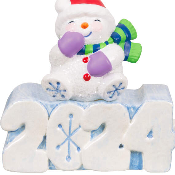 Mini A Snowy 2024 Ornament With Light, 1.3", , large image number 5