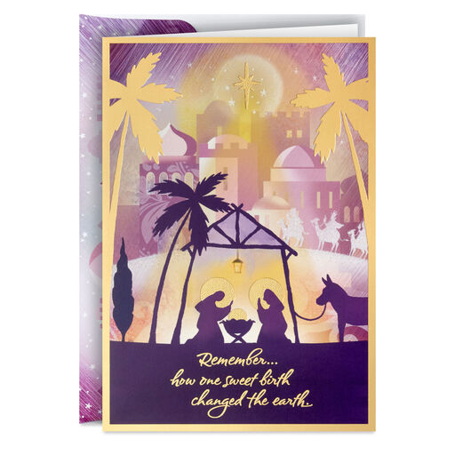 Nativity Scene in Bethlehem Boxed Christmas Cards, Pack of 16, 