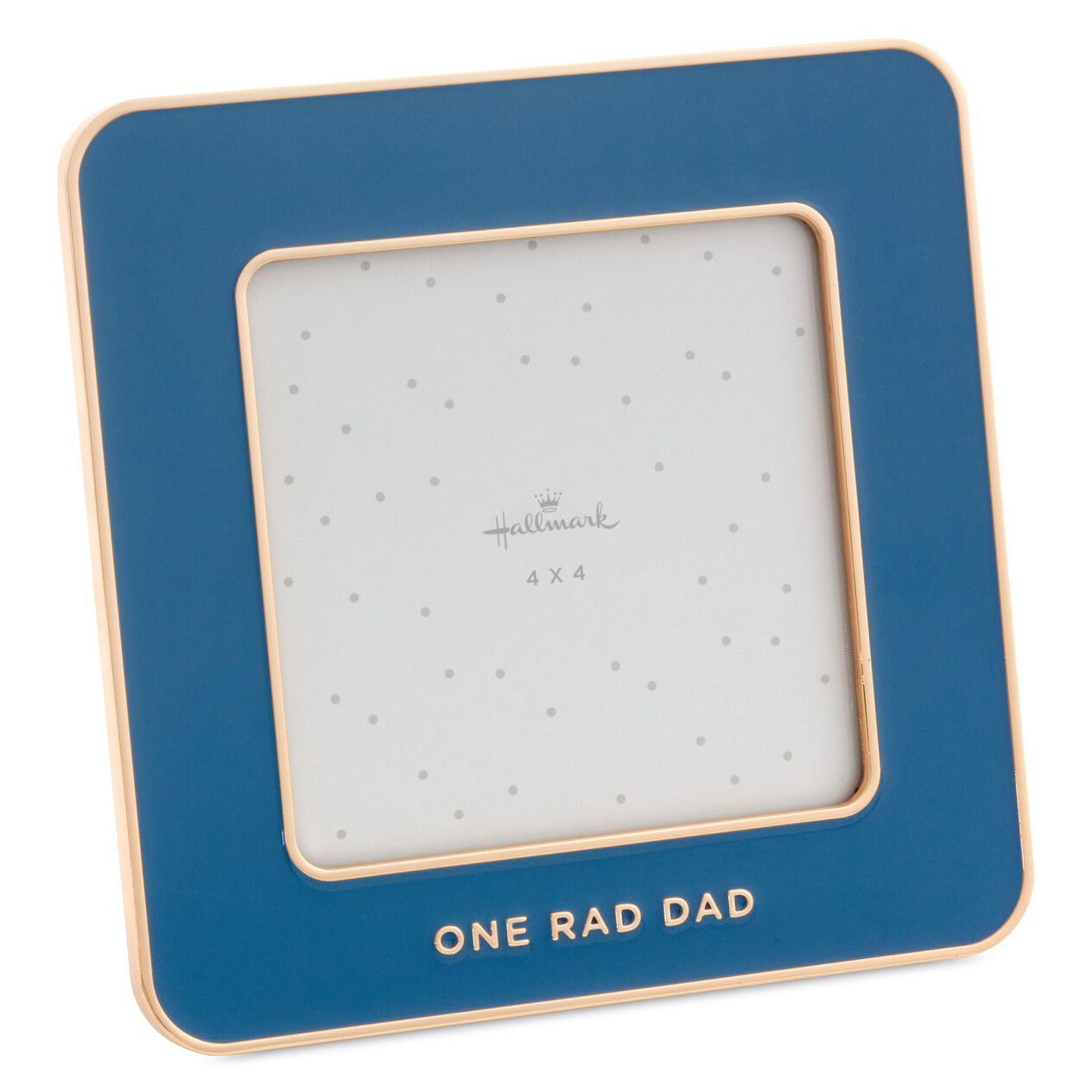 One Rad Dad Blue Enamel Picture Frame, 4x4