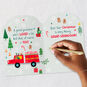 Santa in Fire Truck Great-Grandson Christmas Card signing card image number 7