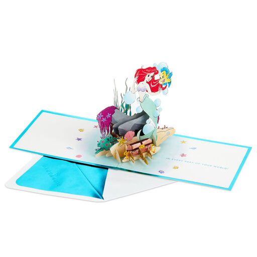 Disney The Little Mermaid Wishing You Happiness 3D Pop-Up Card, 