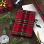 Classic Red Plaid Jumbo Christmas Gift Wrap Roll in use image number 3