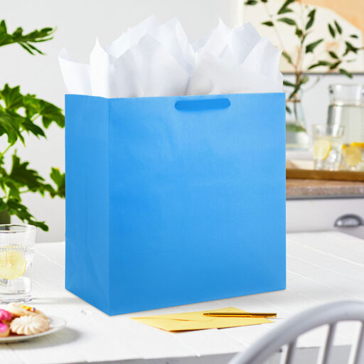 15" Royal Blue Extra-Deep Gift Bag, 
