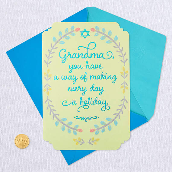 You Make Every Day a Holiday Hanukkah Card for Grandma, , large image number 5