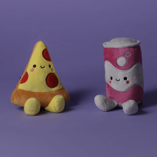 Better Together Pizza and Soda Magnetic Plush, 5",