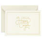 Bulk Ivory and Gold Blank Wedding Thank-You Notes, Box of 100, , large image number 2