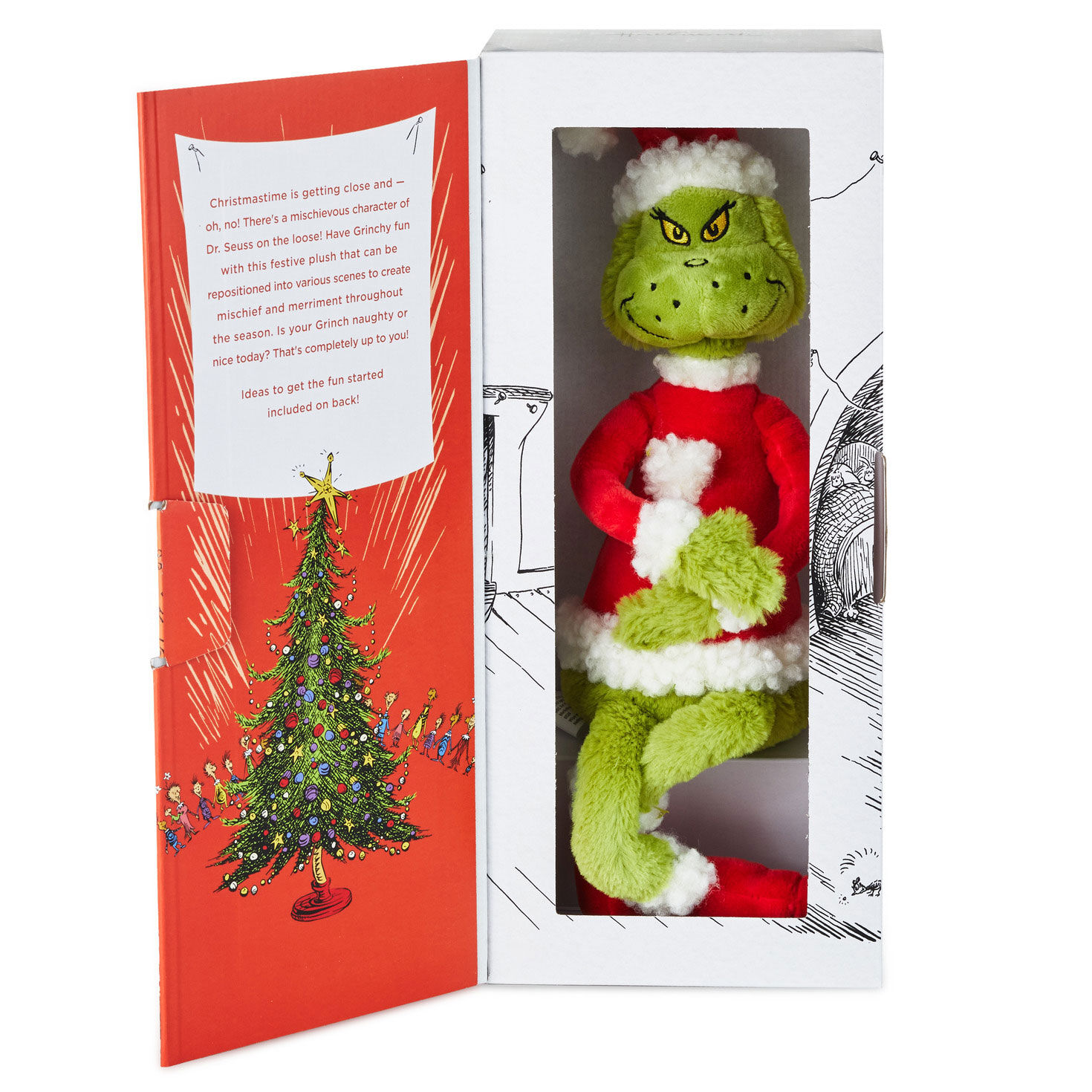 Dr. Seuss's How the Grinch Stole Christmas!™ Poseable Grinch Plush, 10" for only USD 28.99 | Hallmark