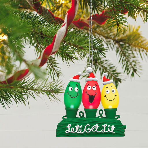 Let's Get Lit Ornament With Light, 
