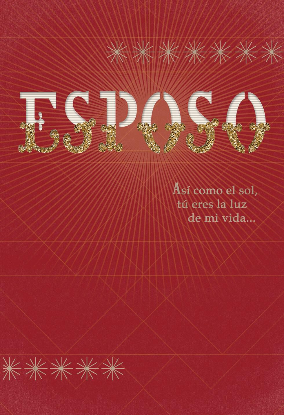 My Beloved Husband Religious Spanish-Language Valentine's Day Card