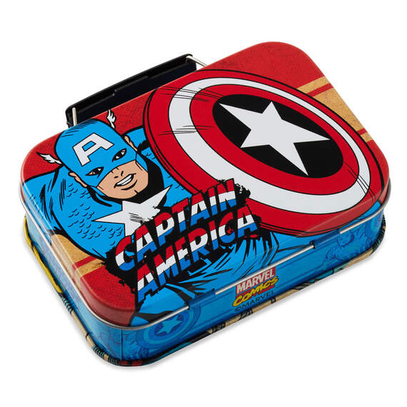 2.5" Marvel Captain America Shield Tin Gift Card Holder Box