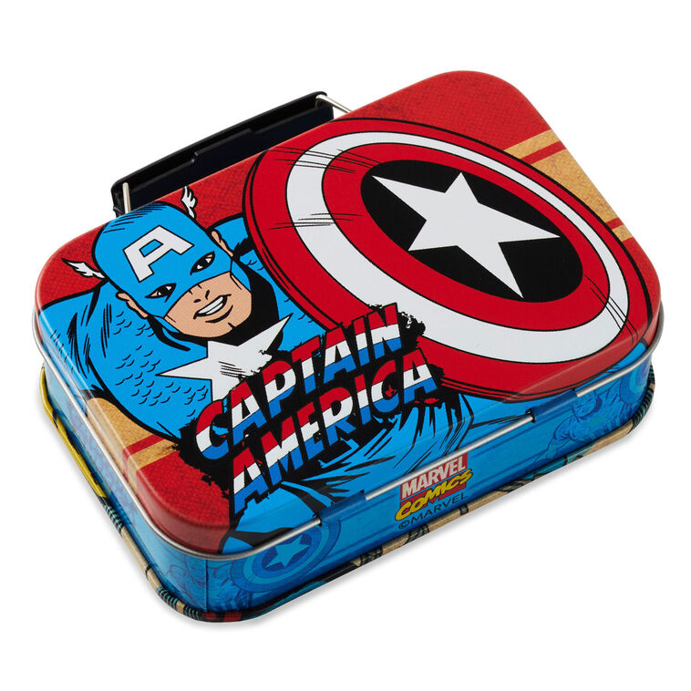 2.5" Marvel Captain America Shield Tin Gift Card Holder Box