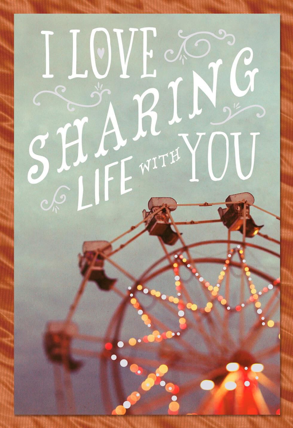 Sharing Life's Adventures With You Romantic Sweetest Day Card