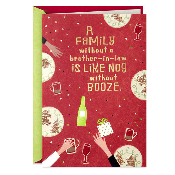You Bring Joy Funny Christmas Card for Brother-in-Law