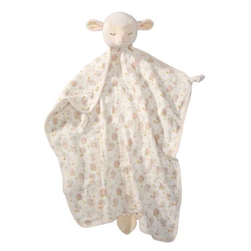 Douglas Cuddle Toys Lennox Lamb Blanki Lovey Baby Blanket, 24", 